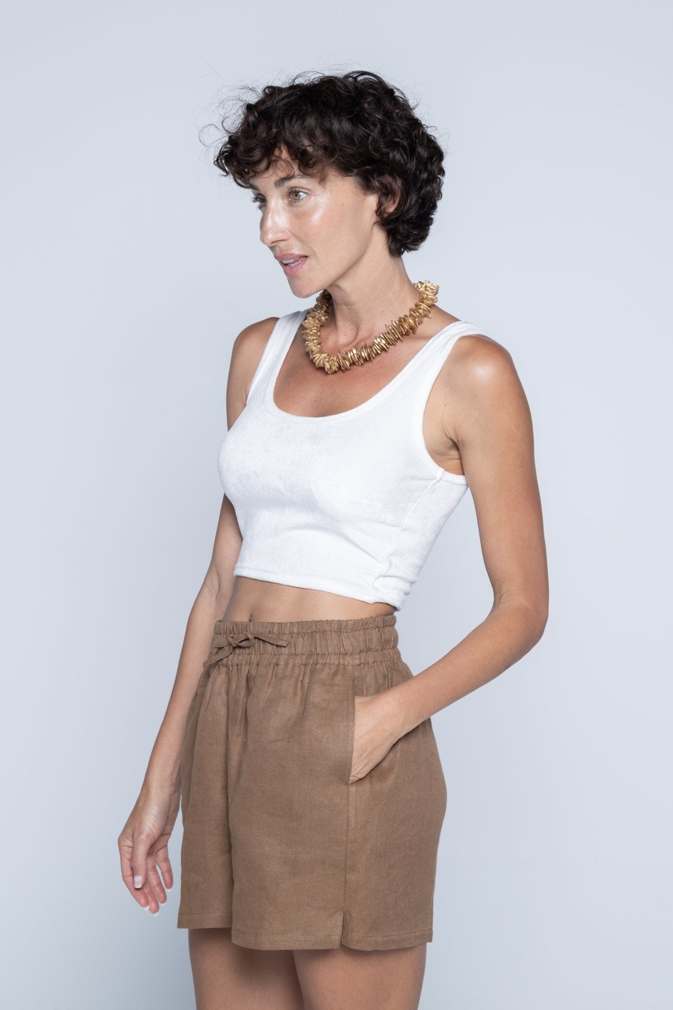 GABY TOP - WHITE - Amulen Lemun