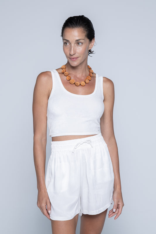 ALELI SHORT - OFF WHITE