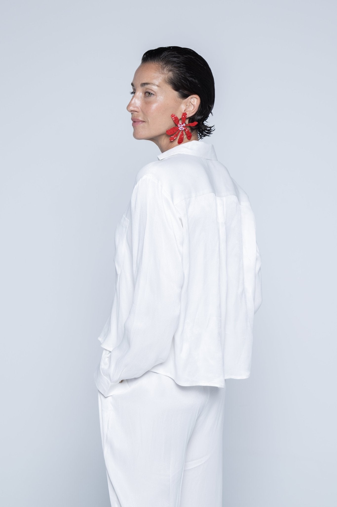 ADELA SHIRT - OFF WHITE - Amulen Lemun