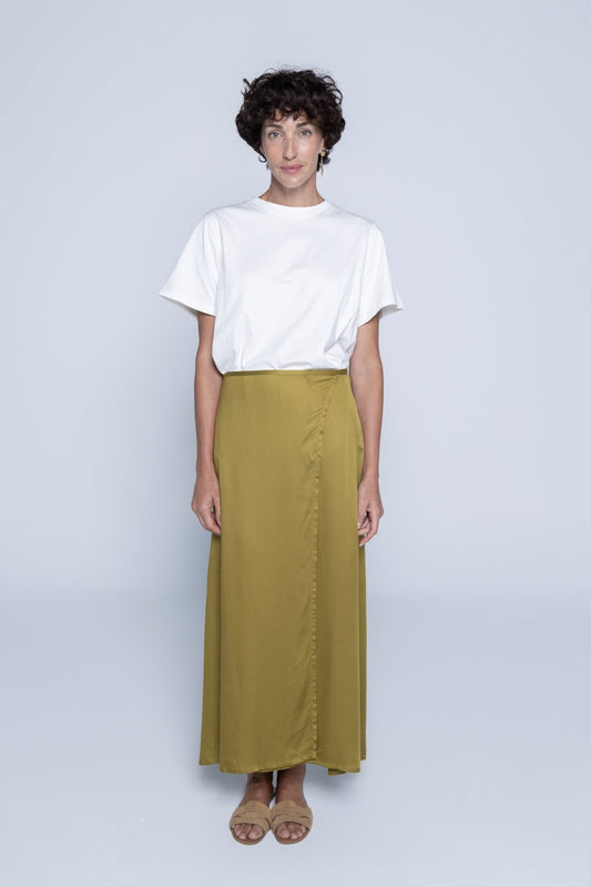 FLOR SKIRT - AVOCADO - Amulen Lemun