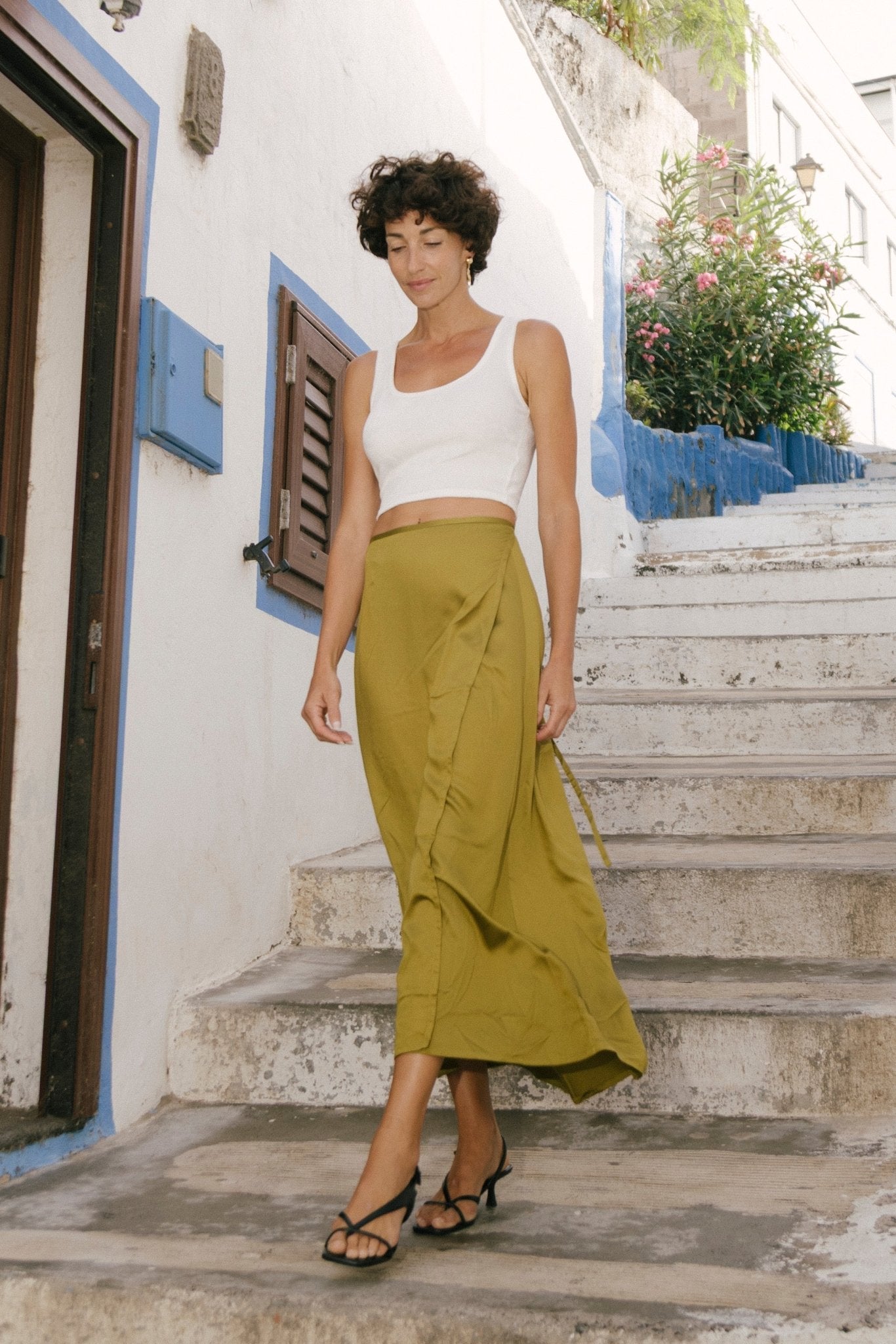 FLOR SKIRT - AVOCADO - Amulen Lemun