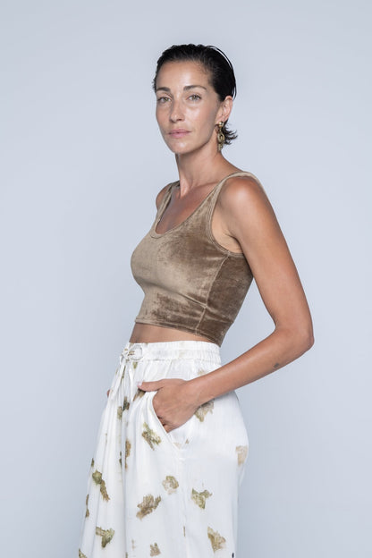 GABY TOP - BROWN - Amulen Lemun