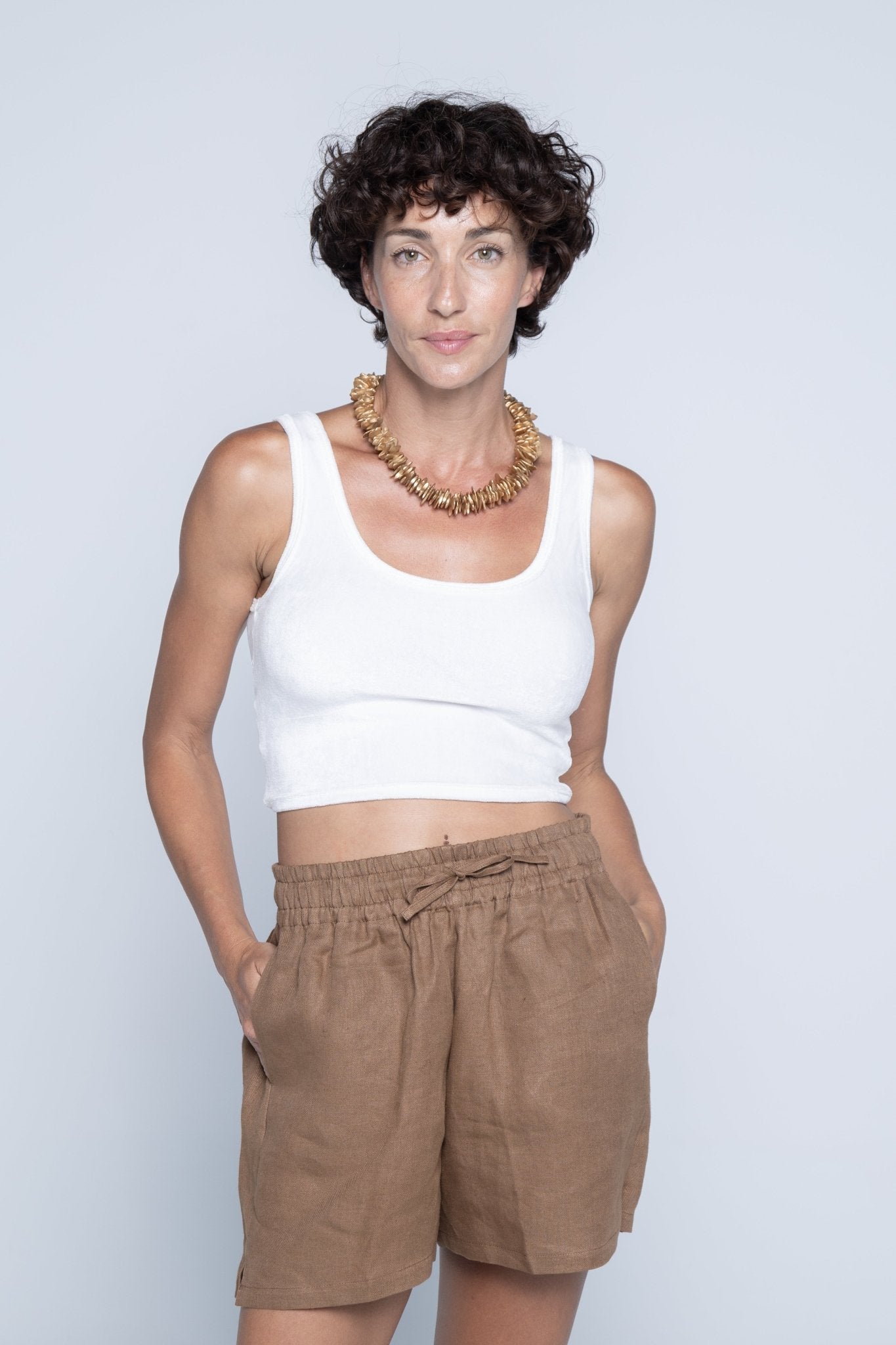 GABY TOP - WHITE - Amulen Lemun