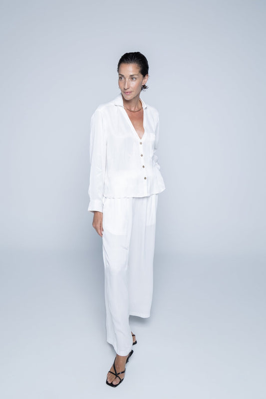 INES PANTS - OFF WHITE - Amulen Lemun